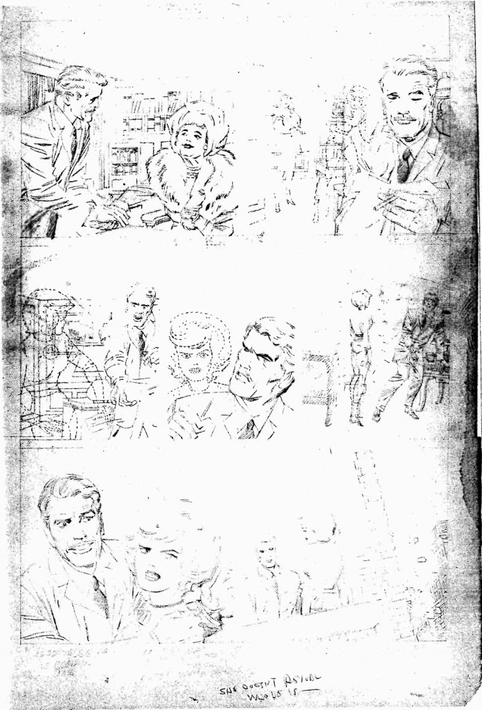 1964 - Fantastic Four 31 unused pencil art