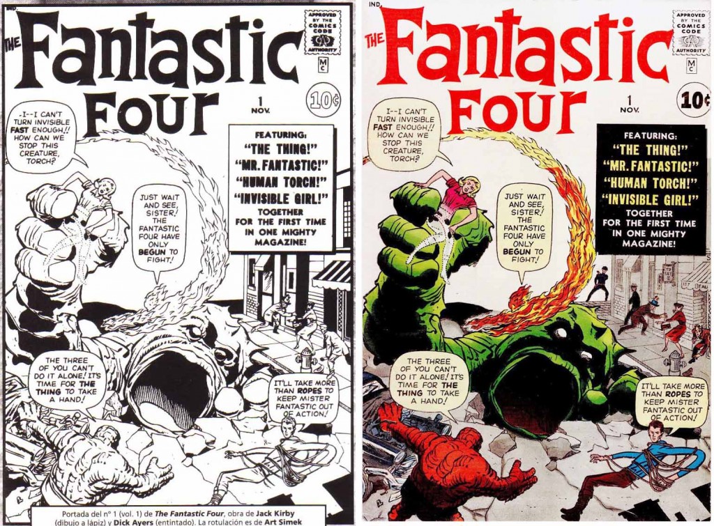 1961 - Fantastic Four 1 cover comparison