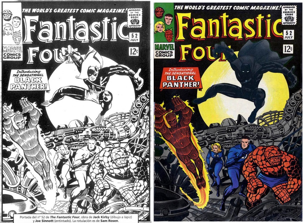 1966 - Fantastic Four 52 cover comparison