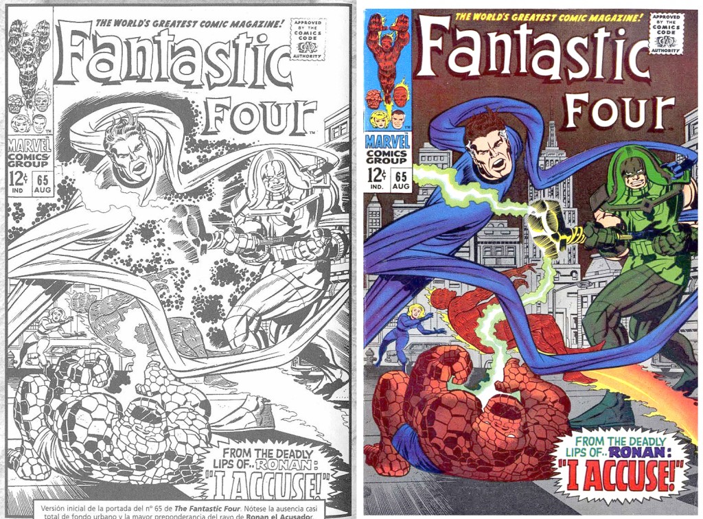 1967 - Fantastic Four 65 cover comparison
