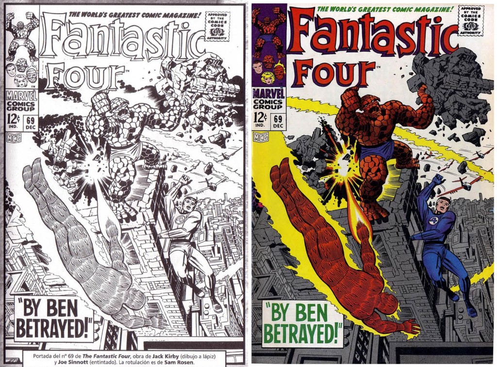 1967 - Fantastic Four 69 cover comparison