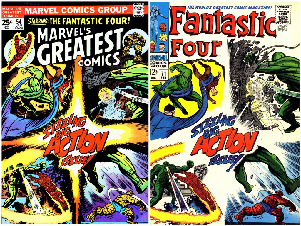 1968 - Another Fantastic Four 71 cover comparison