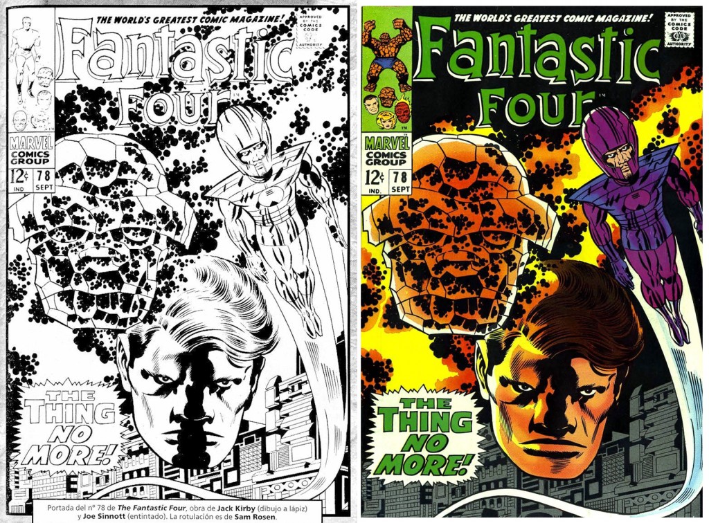 1968 - Fantastic Four 78 cover comparison