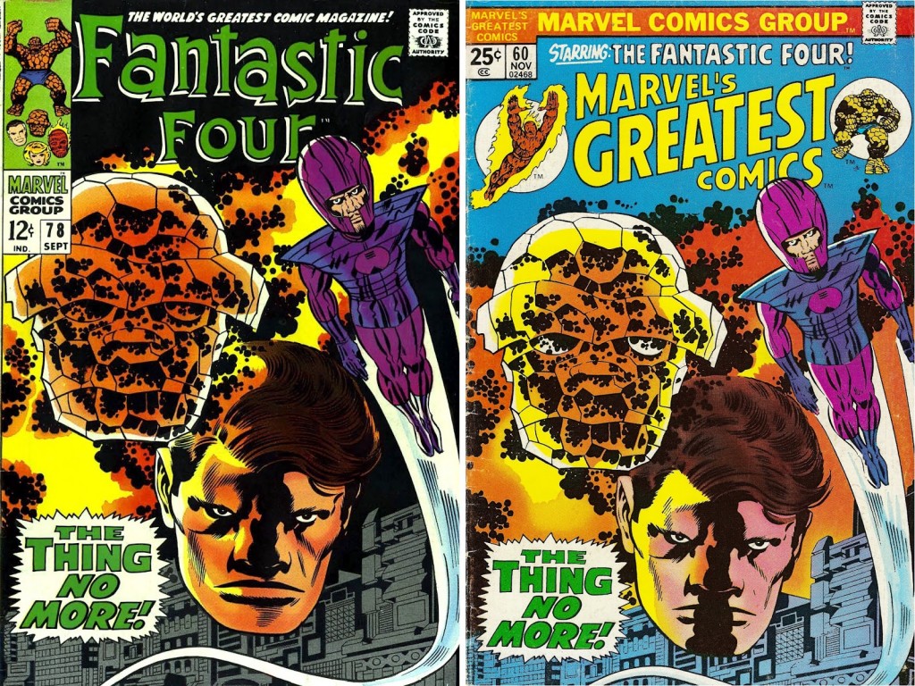 1968 - Another Fantastic Four 78 cover comparison