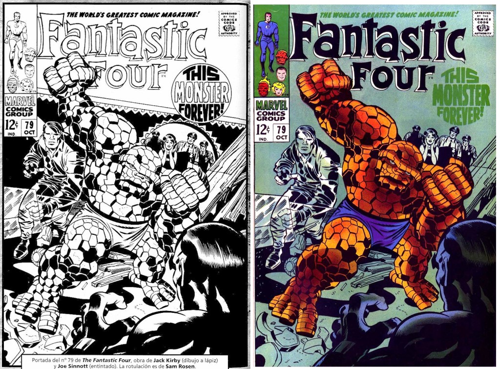 1968 - Fantastic Four 79 cover comparison