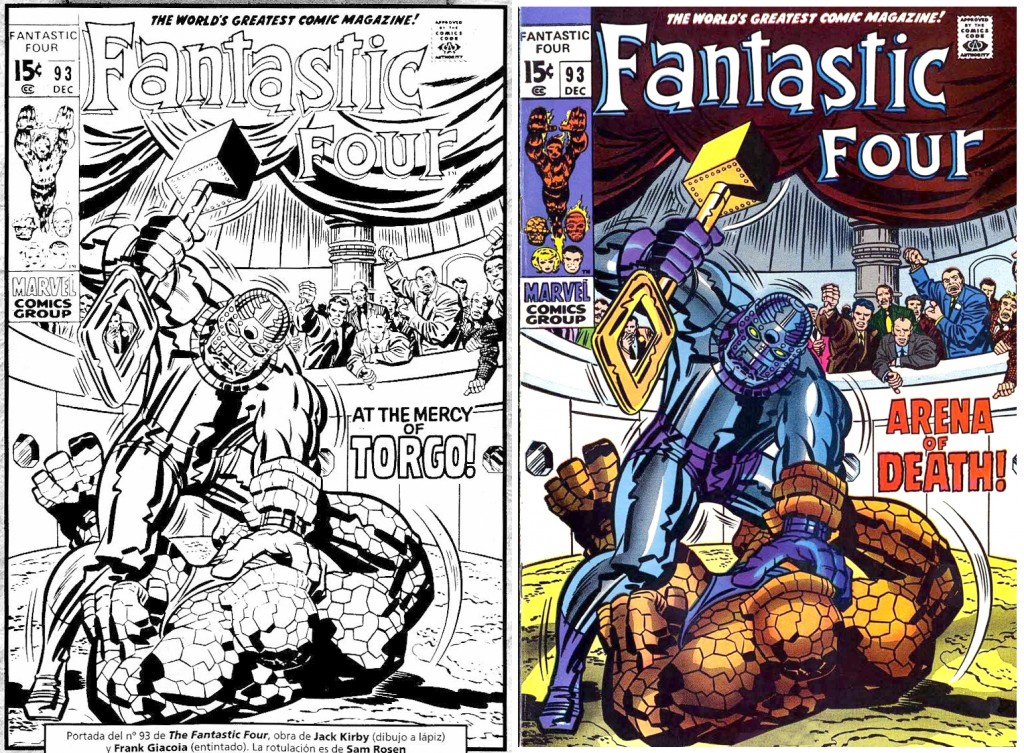 1969 - Fantastic Four 93 cover comparison
