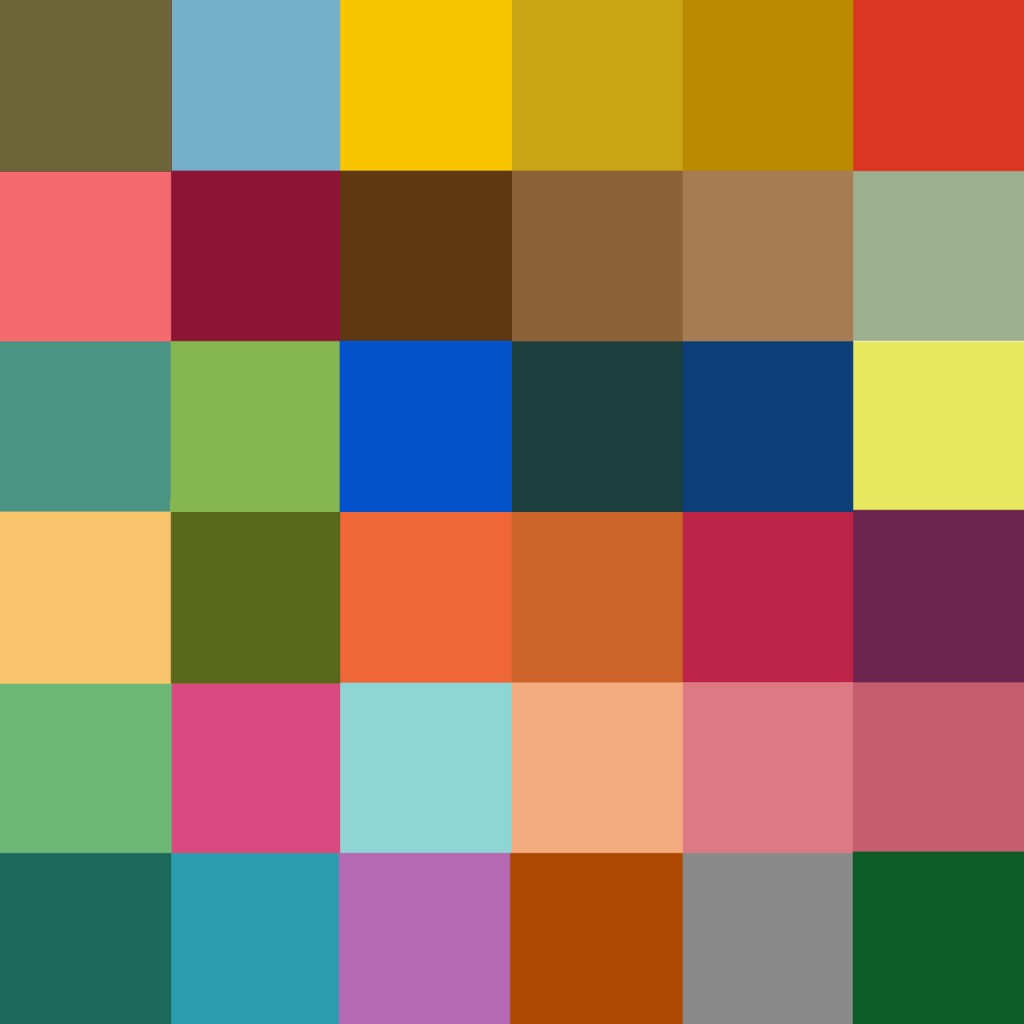 Sims 3 Color Palette