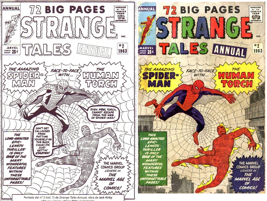 1963 - Strange Tales Annual 2 cover comparison