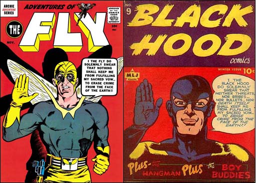 Adventures of the Fly #3 &  Black Hood #9