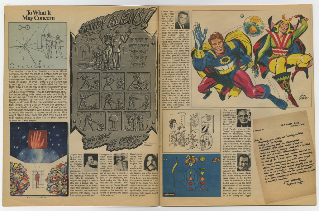 1972 September 10 - West Magazine Pioneer Plaque spread