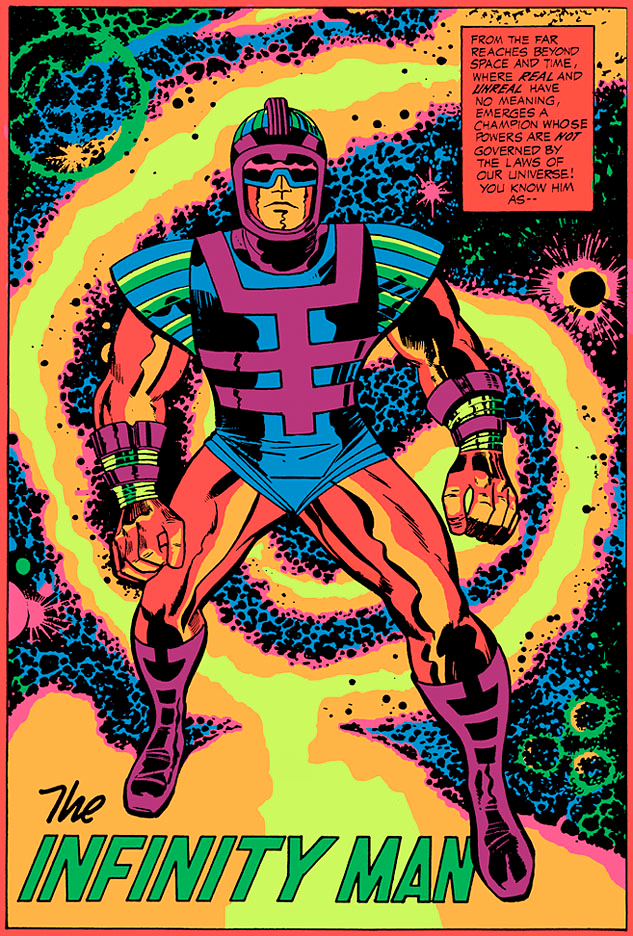 Infinity man day glo