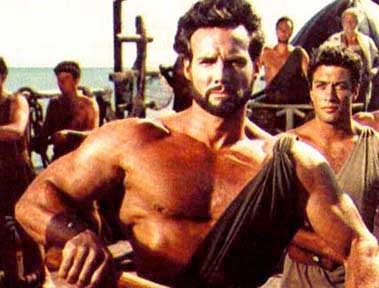 Copy of Steve Reeves pose Silver Era bodybuilding black  Active T