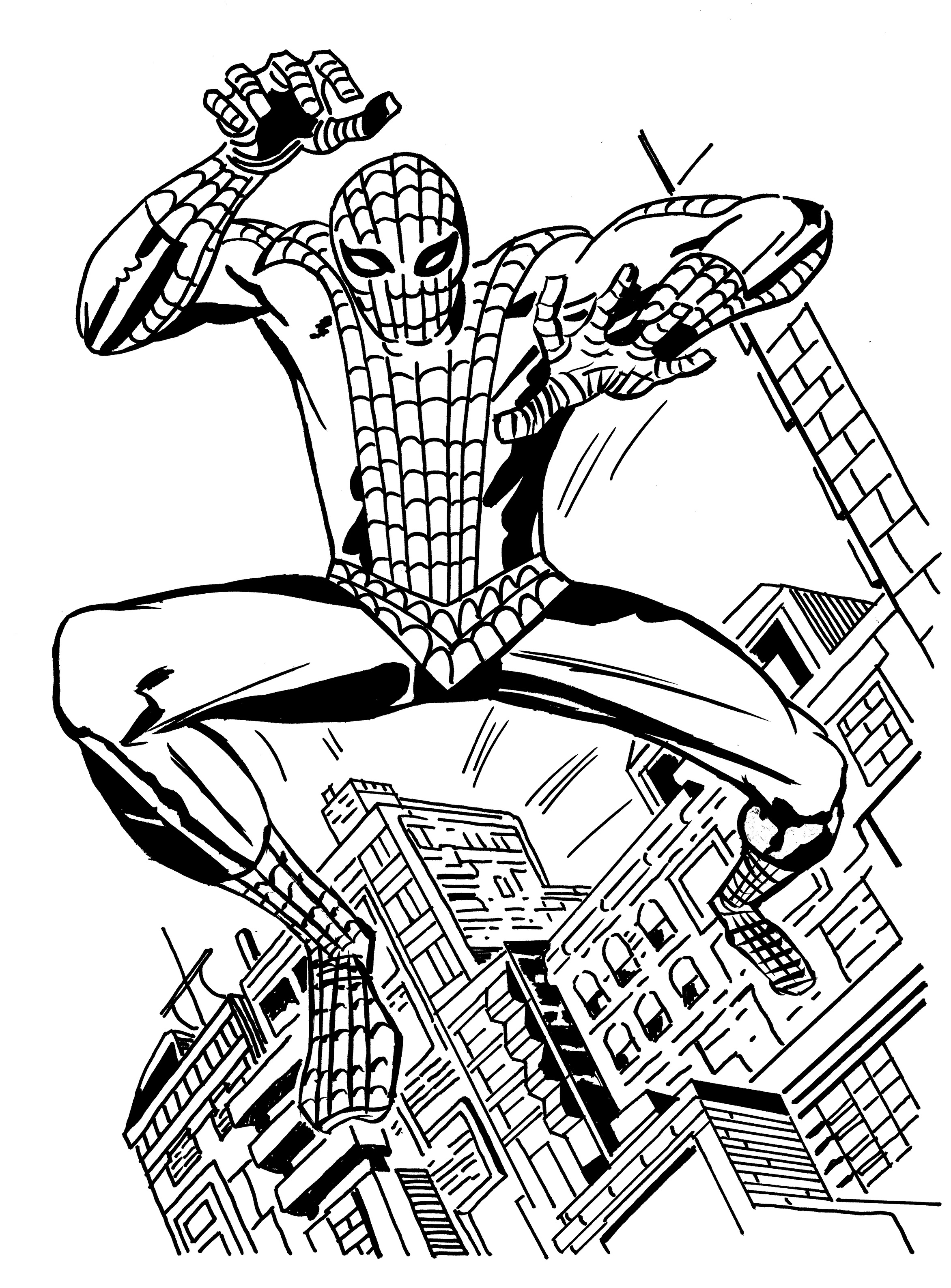 draw spiderman a simple A inspired for projects showcase KIRBY VISION creative