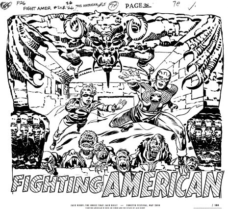 Fighting American silkscreen - 23 5/8" x 19 5/8"